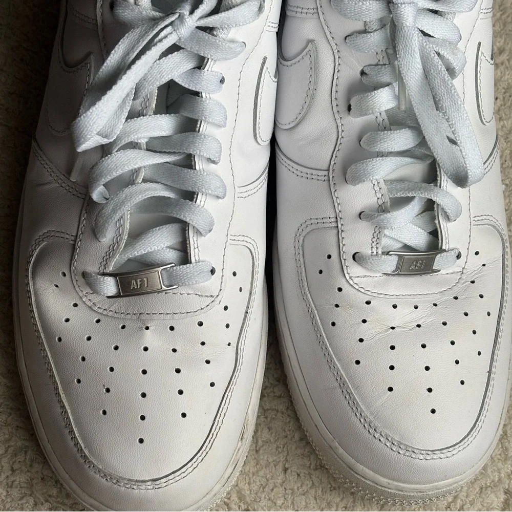 Nike Air Force 1 White Low Top Men's Classic AF1 Sneakers Size 12